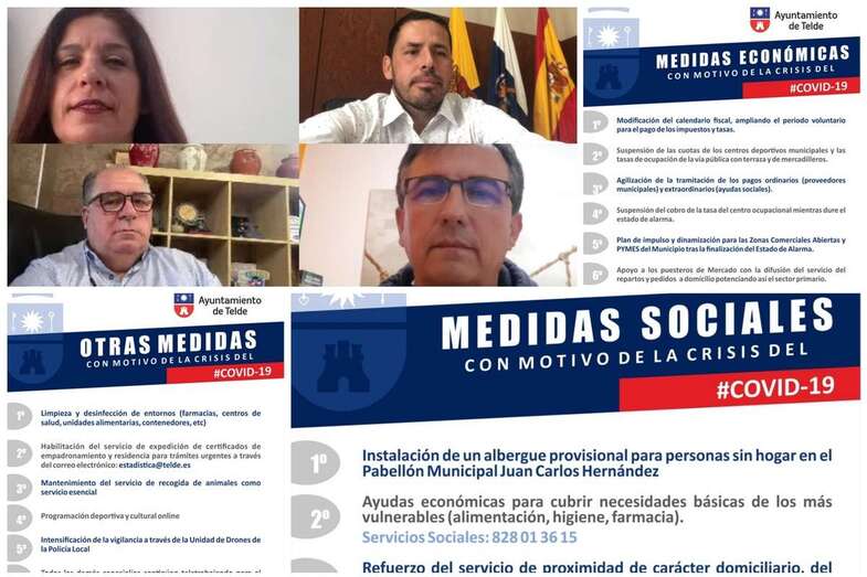 Líderes del Gobierno local sostuvieron este sábado una nueva reunión telemática (Foto TA)